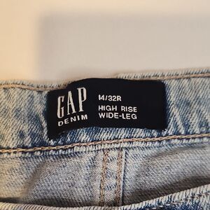 GAP High Rise Wide-Leg Denim Jeans